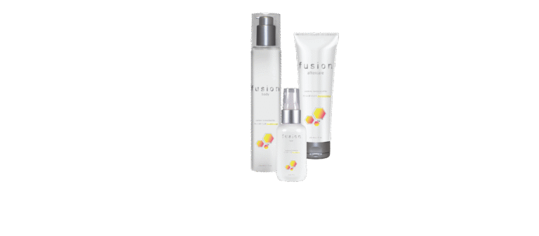 professional skincare and tanning product bottles for salon retail display
