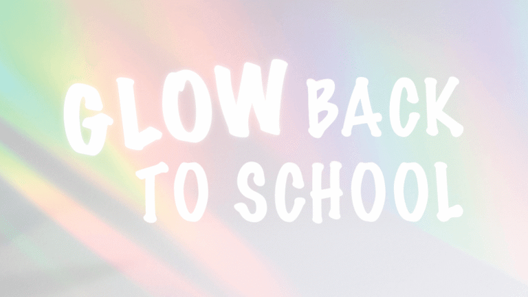 Back to School promotional graphic for tanning and beauty campaigns